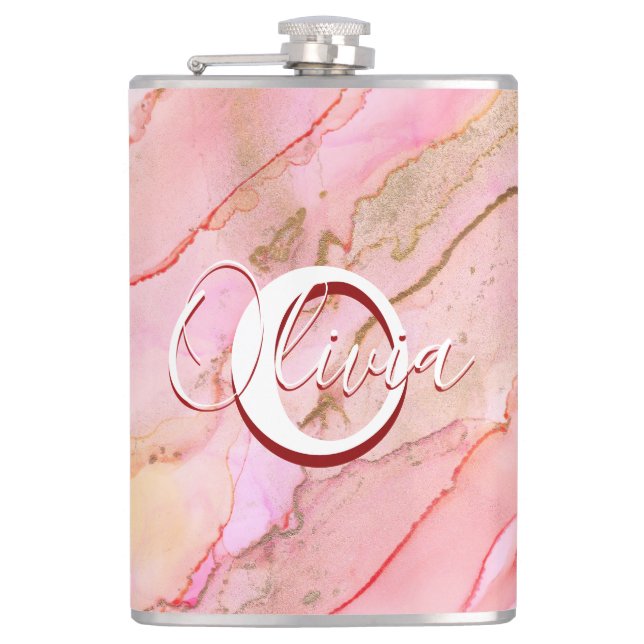 Cantil Tinta de Álcool de Fluido Rosa Suave (Frente)