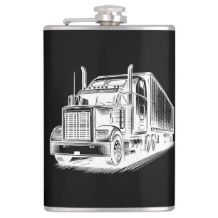 Cantil Tinta de arte de caminhoneiro Semi Truck diesel