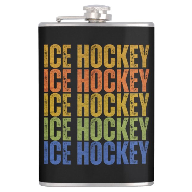 Cantil Tipografia De Hóquei No Gelo (Frente)