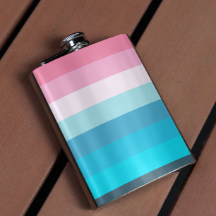 Cantil Tiras de cores azuis e rosa