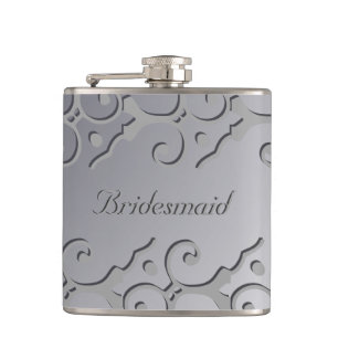 Cantil Tonal Elegance Silver BRIDESMAID Flask