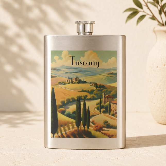 Cantil Toscana Rústica Vintage com Texto Personalizado (Criador carregado)