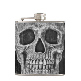 Cantil Tótamo Crânio Rosto Preto E Legal Grunge Branco