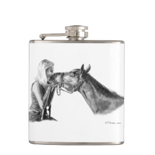 Cantil Trabalho de arte de Beijos Cavalos