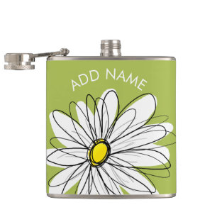 Cantil Trendy Daisy Floral Illustração - limão e amarelo