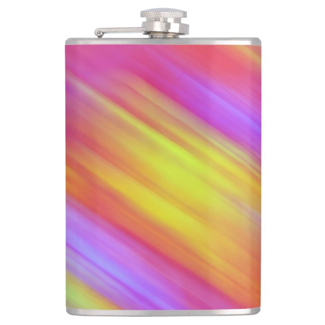Cantil Trendy Neon Bright Red Pink Abstrato (Frente)