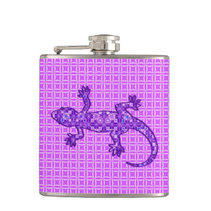 Cantil Tribal batik Gecko - violeta e ametista roxo
