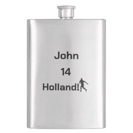 Cantil Tributo Personalizado de Fã de Futebol da Holanda