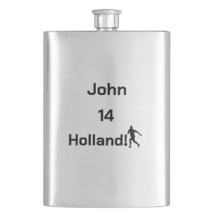 Cantil Tributo Personalizado de Fã de Futebol da Holanda