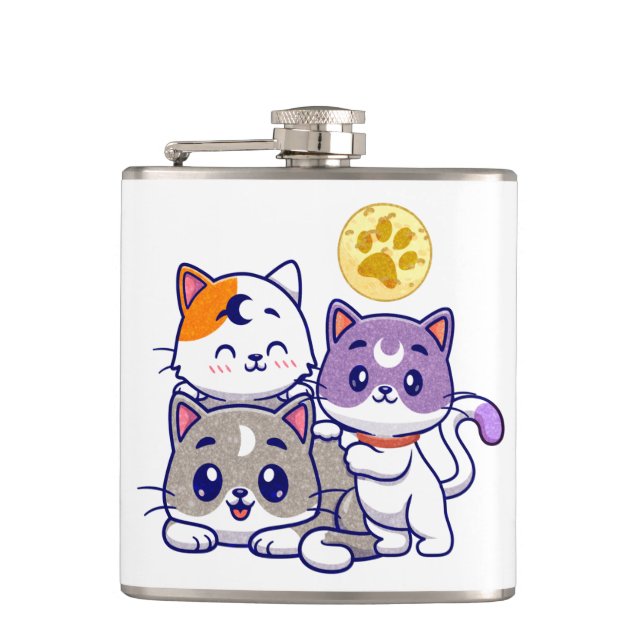 Cantil Trio Adorável - Três Gatos Gelados (Frente)