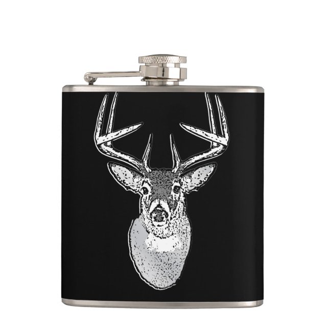 Cantil Troféu Buck em Black White Deer (Frente)