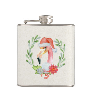 Cantil Tropical Flamingo Vinil Wrapl Flask