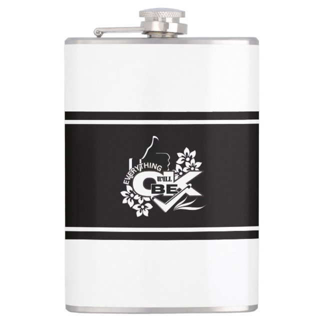 Cantil Tudo Vai Ficar Bem" Teto Gráfico Motivacional (Frente)