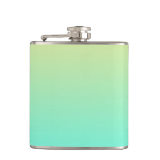 Cantil Turquesa Amarela Simples Pastel Gradiente
