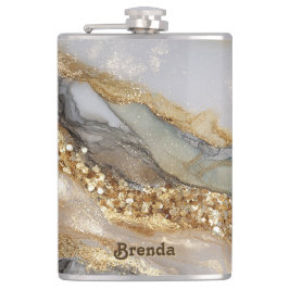 Cantil Um fundo de mármore branco e dourado luxuoso