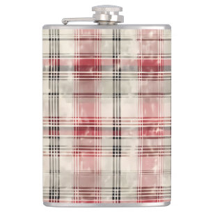 Cantil Uma Série de Design Floral de Tartan Natal #15