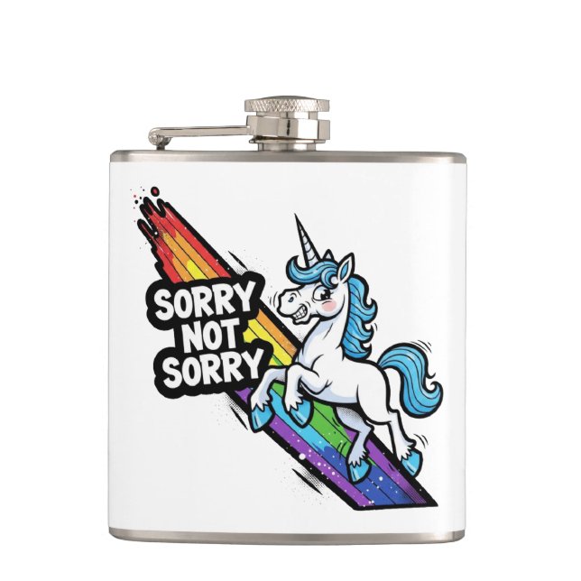 Cantil Unicórnio Sorry not Sorry Frasco (Frente)