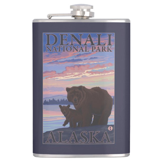 Cantil Urso e Cub - parque nacional de Denali, Alaska (Frente)