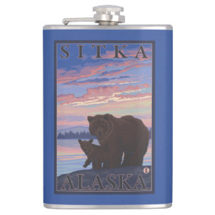 Cantil Urso e Cub - Sitka, Alaska