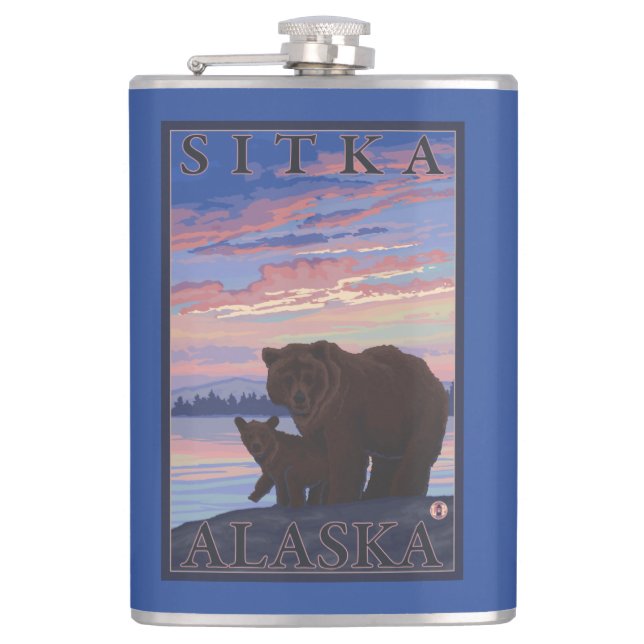 Cantil Urso e Cub - Sitka, Alaska (Frente)