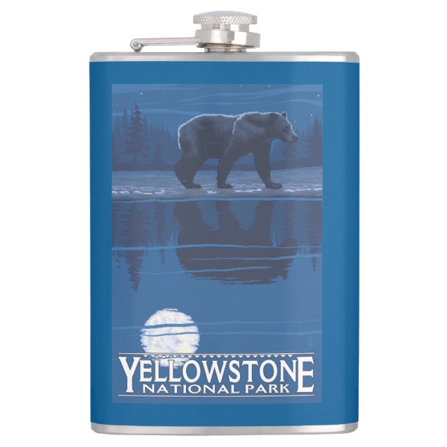 Cantil Urso no luar - parque nacional de Yellowstone (Frente)