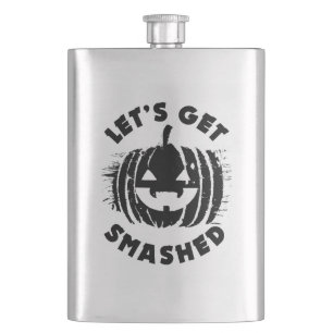 Cantil Vamos Esmagado Engraçado Bebendo Cote Halloween