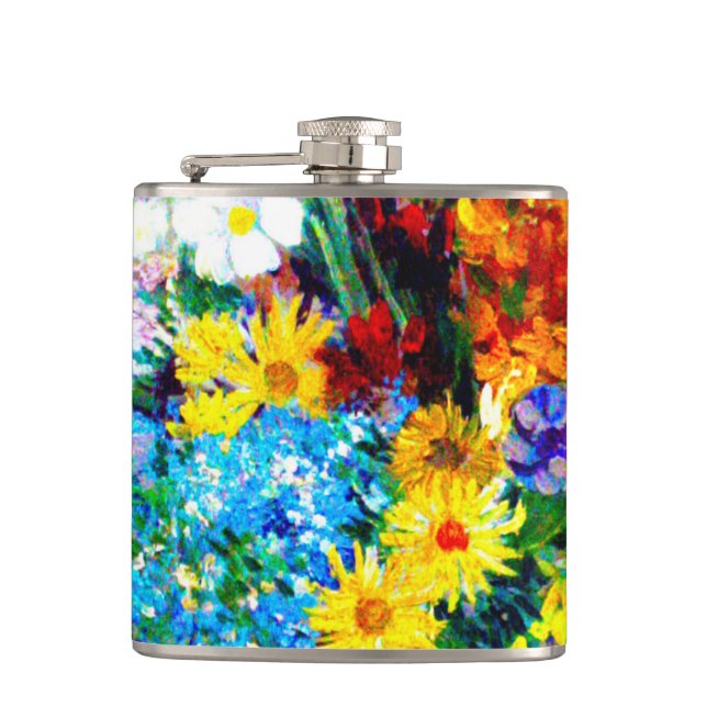 Cantil Van Gogh Flores num Vaso Azul (Frente)
