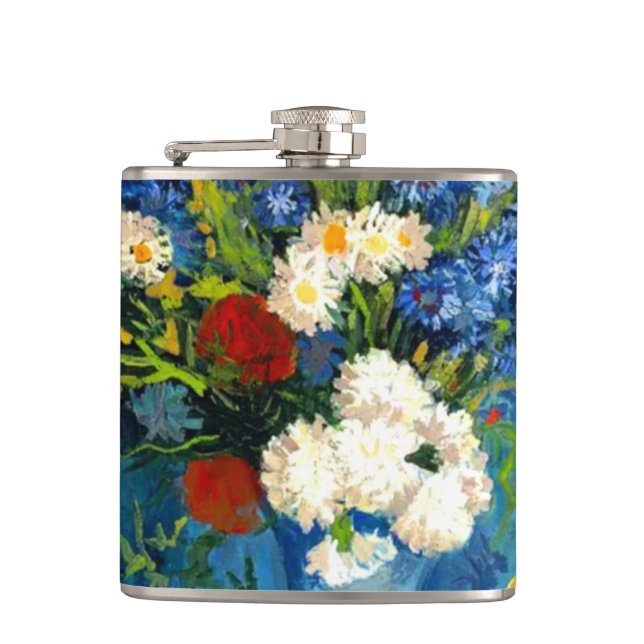 Cantil Van Gogh Vase com Cornflower e Poppies (Frente)