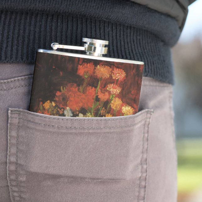 Cantil Vase "Ainda viva" com Zinnias por Vincent van Gogh (In Situ)