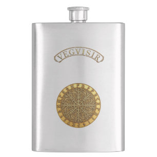 Cantil Vegvisir Bússola Dourada