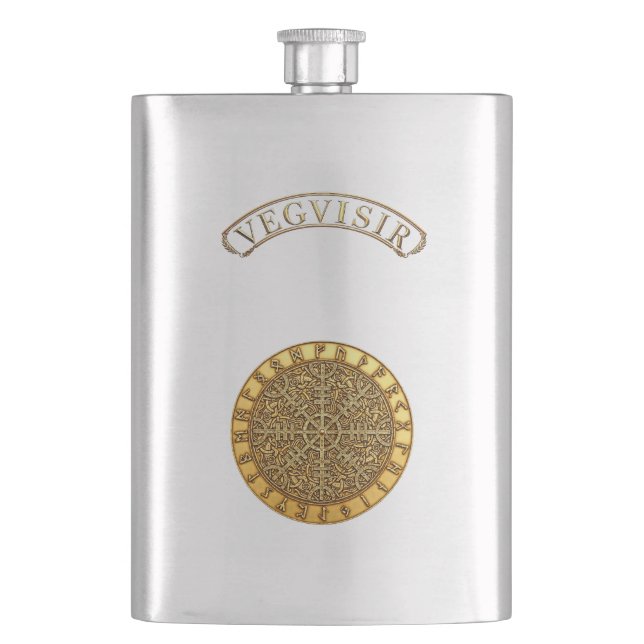 Cantil Vegvisir Bússola Dourada (Frente)