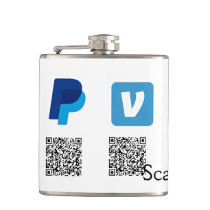 Cantil Vênmo paypal scan para pagar o texto do logotipo d