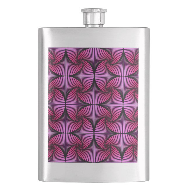 Cantil Ventilador 3D Geométrico, Gráfico, Rosa (Frente)
