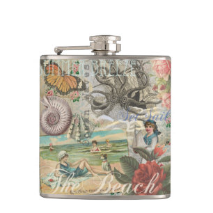 Cantil verão praia vintage polvo antigo velejar