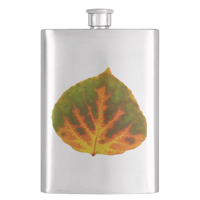 Cantil Verde Laranja e Amarelo Aspen Folha #1 (Frente)