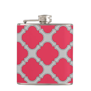 Cantil Vermelho e cinza de quatrefoil