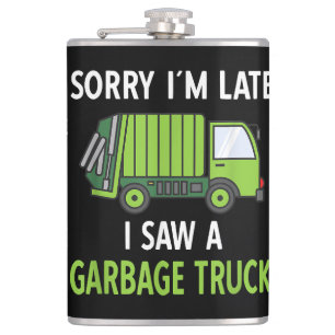 Cantil Vi um caminhão de lixo Reciclagem de roupa