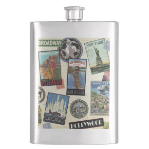 Cantil Viagens vintage moderna EUA
