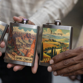 Cantil Viagens vintage Poster da Toscana-