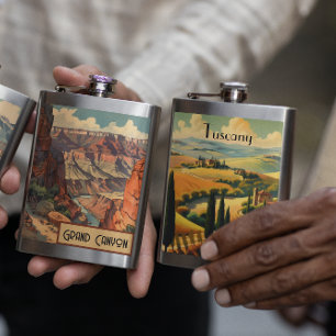 Cantil Viagens vintage Poster da Toscana-