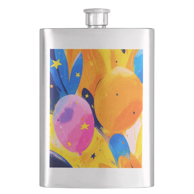 Cantil Vibrant Abstract Celebration with Colorful Balloon (Frente)