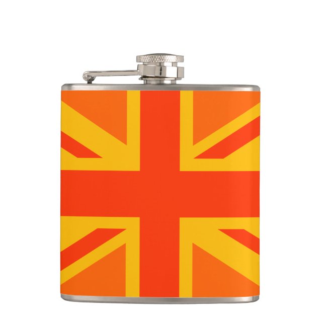 Cantil Vibrant Orange Union Jack British Flag Swag (Frente)