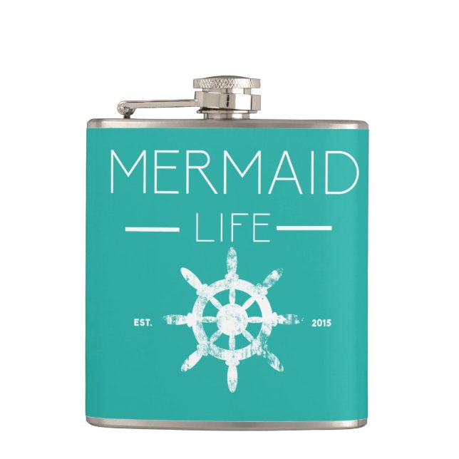 Cantil Vida Hipflask da sereia (Frente)