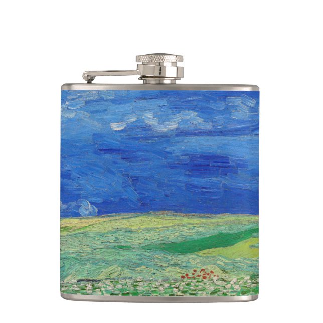 Cantil Vincent van Gogh - Campos de rodas sob as nuvens d (Frente)