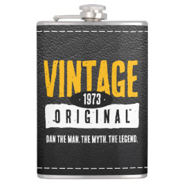 Cantil Vintage - Ano de Nascimento do Couro Negro Origina