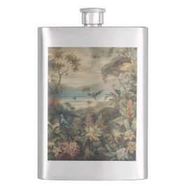 Cantil Vintage botânica bird flores no paraíso