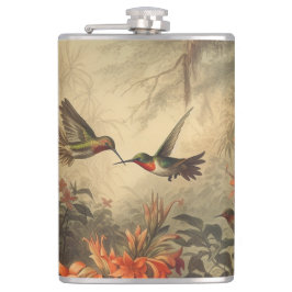 Cantil Vintage botânica de beija-flores