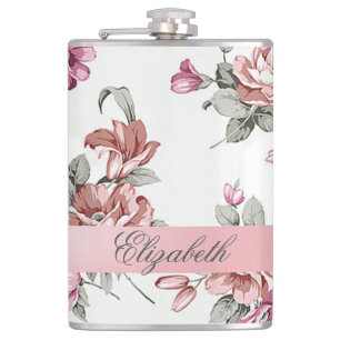 Cantil Vintage Chic Girly Flowers Personalizado