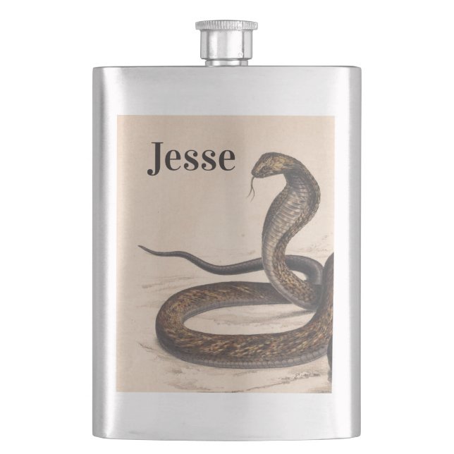 Cantil Vintage Cobra Painting Classic Flask (Frente)