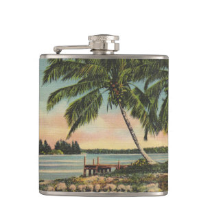 Cantil Vintage Coconut Palms Tropical Breeze Sunset